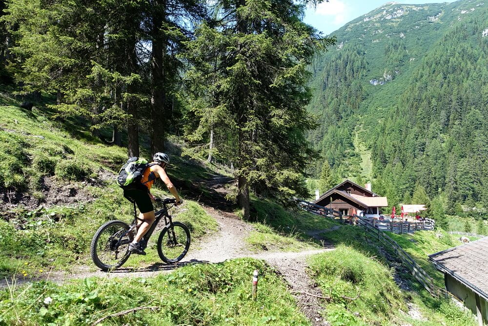 Kleiner Trail zur Kreither Alm