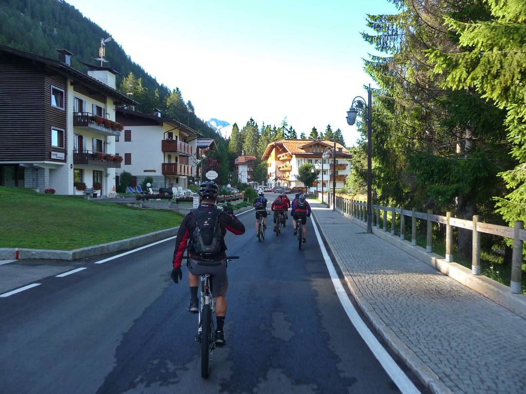 Start in Madonna di Campiglio am frühen Morgen