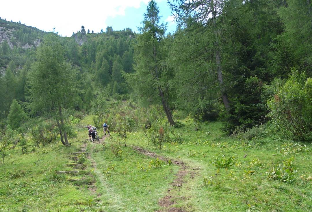 Schiebepassage auf der Wiese