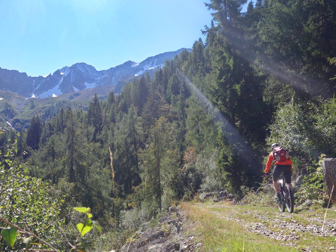 Abfahrt Tonale Baita Velon