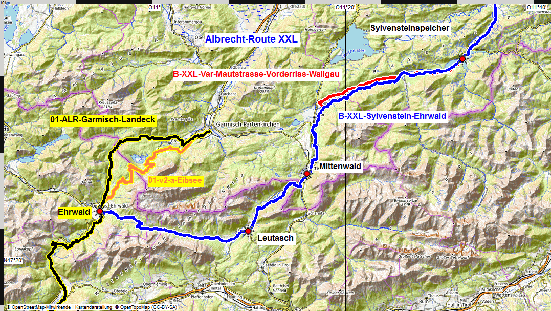 map Albrecht Route B XXL MTB und v2 map Albrecht Route B XXL MTB und v2
