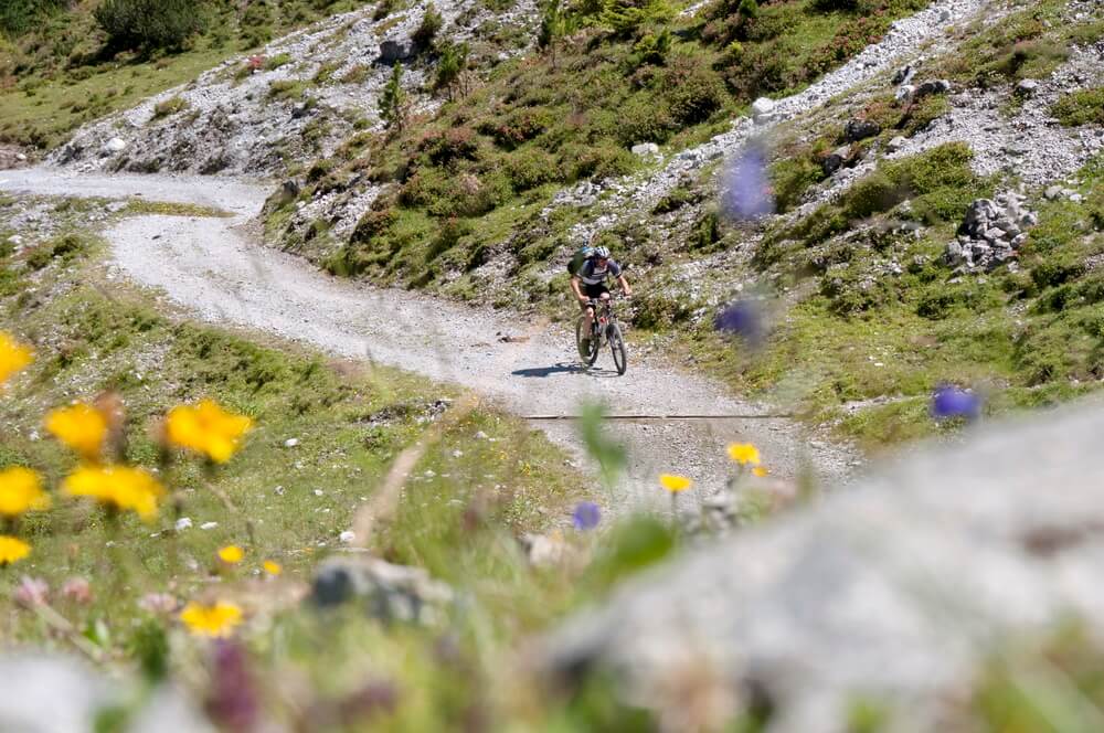 Auffahrt im Sendestal: nur wenige Flachstücke