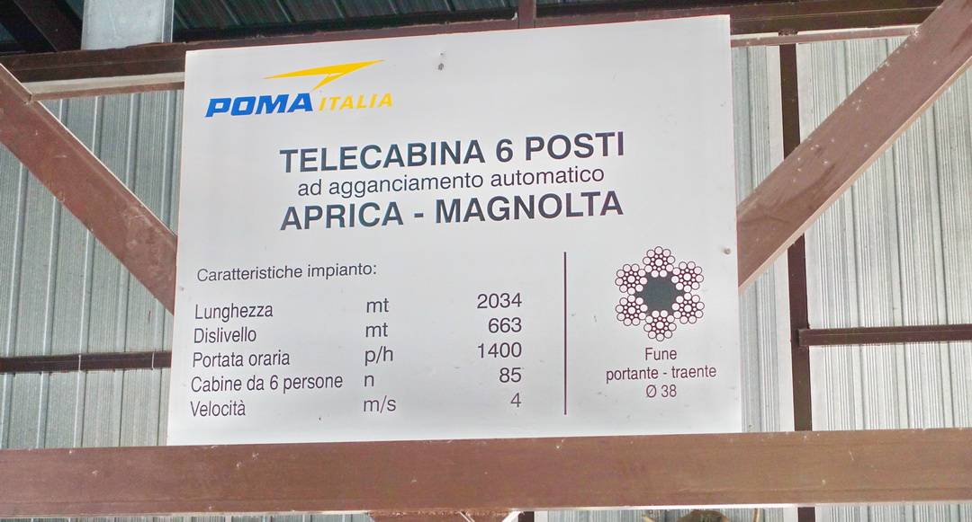 Seilbahn Aprica - Magnolta