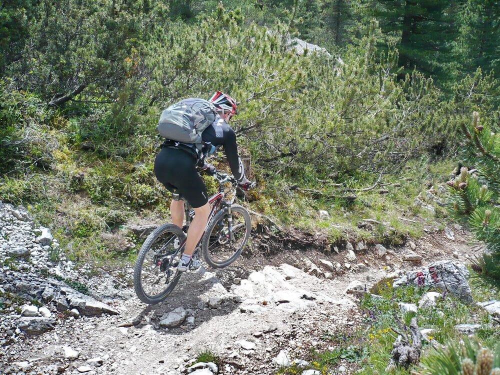 Trail in Richtung Kassian