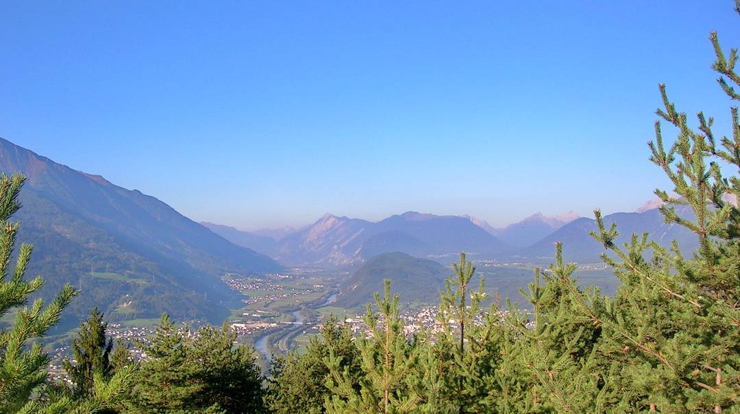 Blick ins Inntal vom Möserer Berg aus