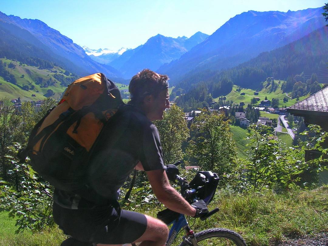 Auf dem MTB-Weg von Klosters nach Davos