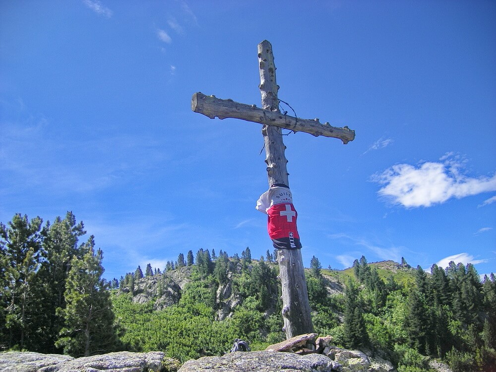Unterwegs auf Kreuzzug? Nein, auf Transalp.