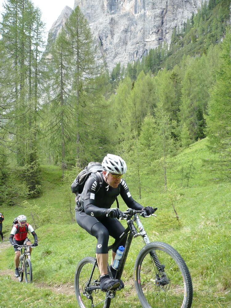 Steile Rampen in Richtung Grödner Joch
