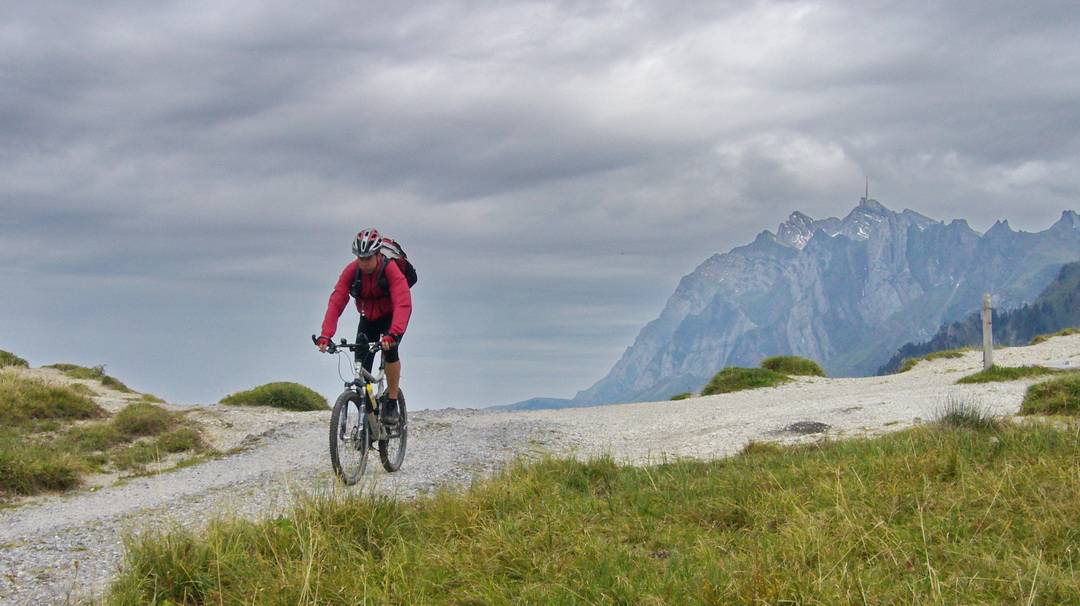 Ein letzter Blick zurück zum Säntis