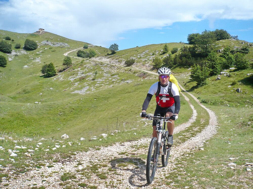 Und weiter geht's abwärts am südlichen Monte Baldo