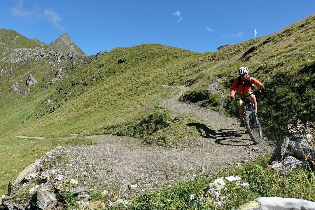 Tuxer Joch Trail - fast alle Kehren sind so gut fahrbar wie diese!