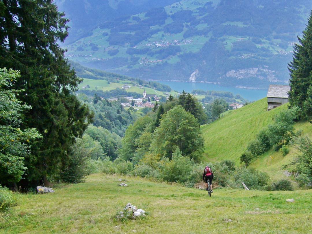 Trail in Richtung Walensee