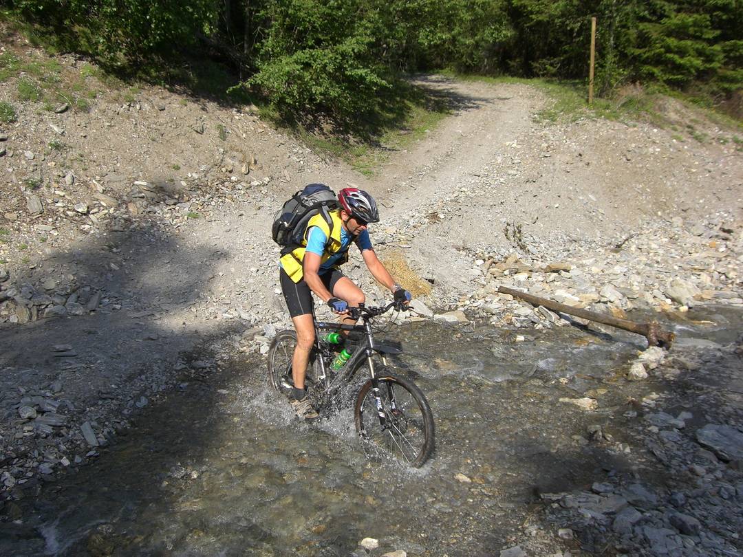 Abfahrt am Schlüsseljoch