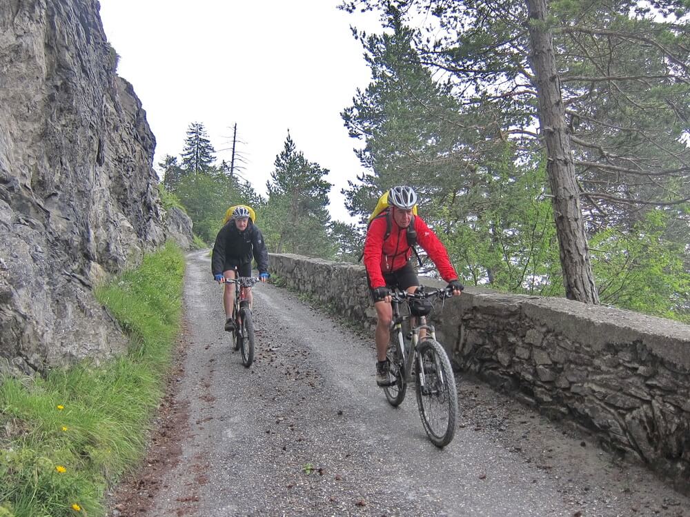 Abfahrt vom Kunkelspass nach Tamins