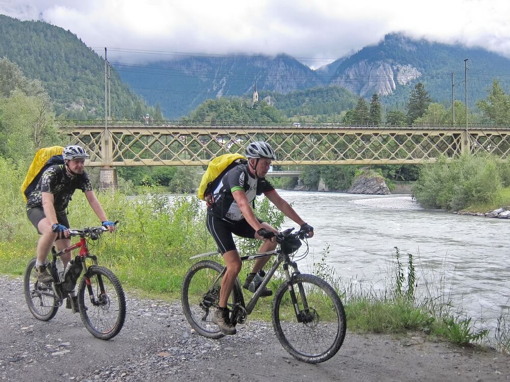 Rheinzusammenfluss bei Reichenau