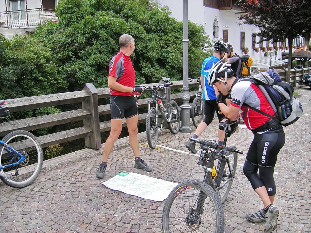 Orientierung nach Kartenlage
