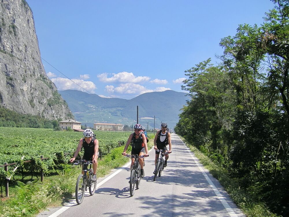 Radweg von Mezzocorona Richtung Nonstal