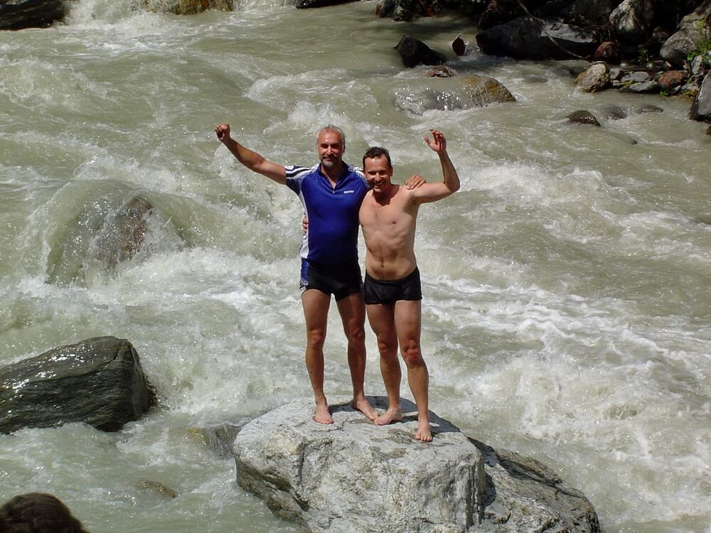Rast in der Schlucht