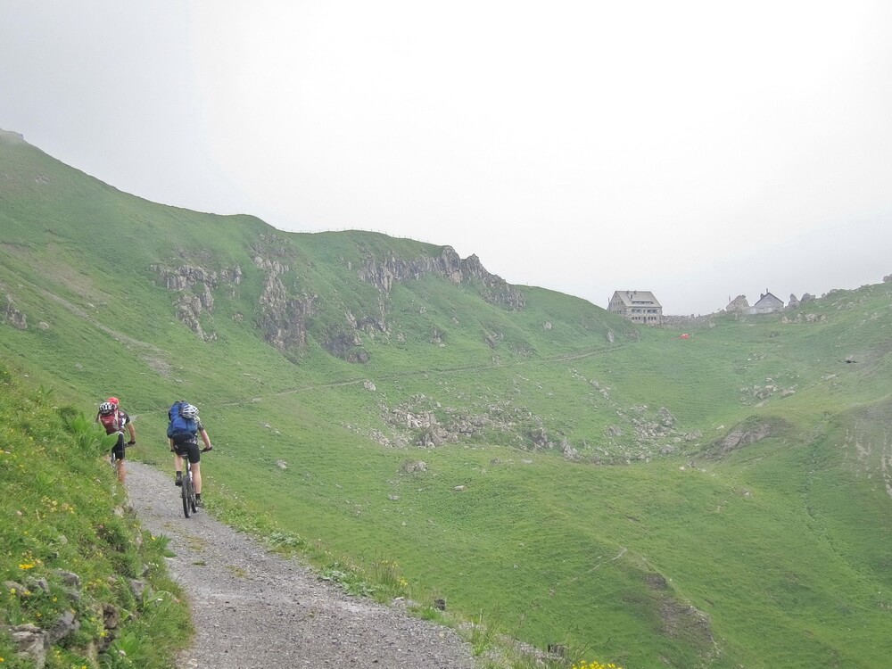 Pfälzer Hütte in Sichtweite