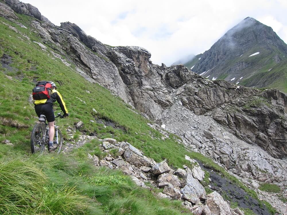 Abfahrt vom Barthümeljoch