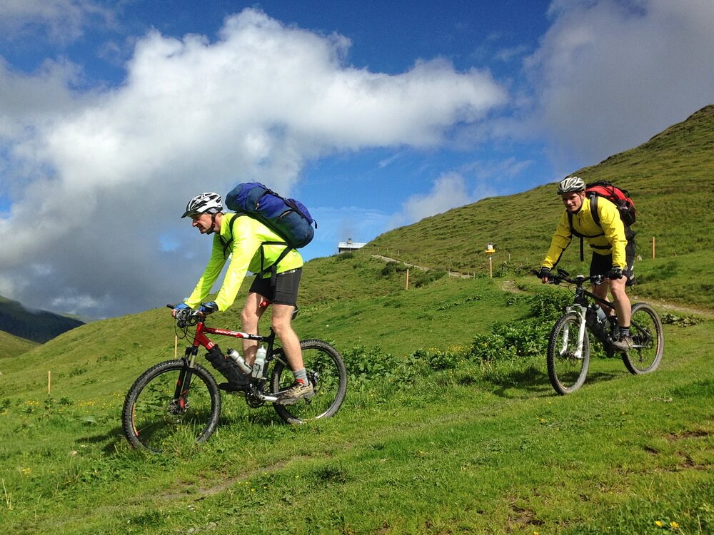 Abfahrt bei Alp Nall
