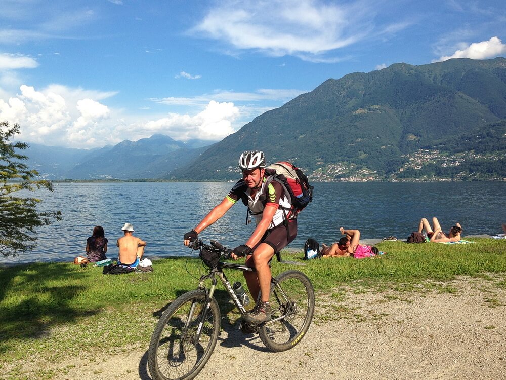 Zieleinlauf am Lago Maggiore
