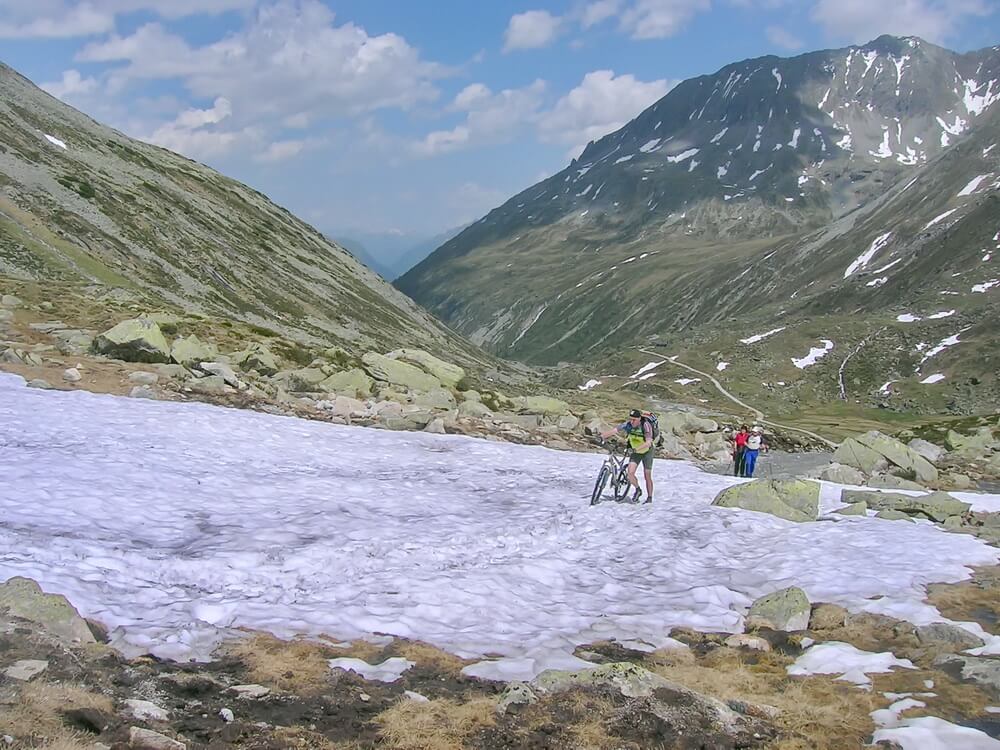 Schneefelder auf dem Weg zum Pfitscherjoch