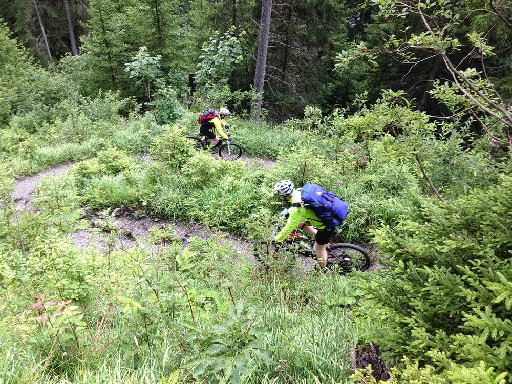 Trailabfahrt ins Safiental
