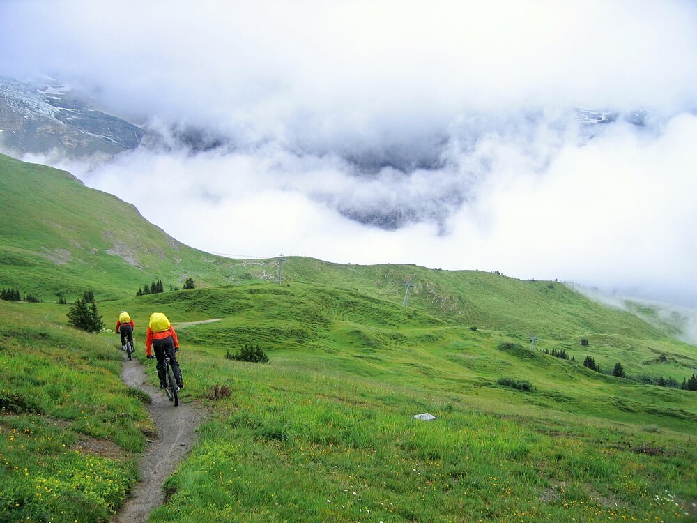 Trailabfahrt von der Kleinen Scheidegg