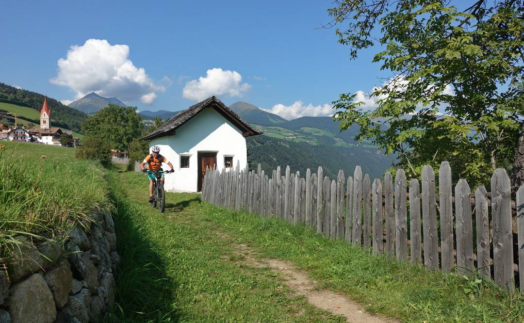 Schöner Wiesentrail bei Spinges
