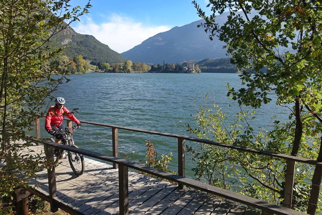 Blick zum Castel Toblino