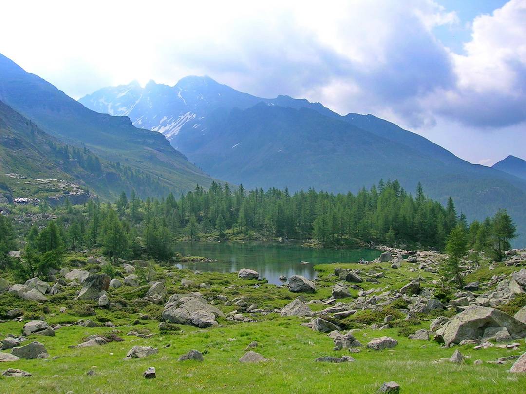 Bergsee in der Nähe des Rifugio Falcks