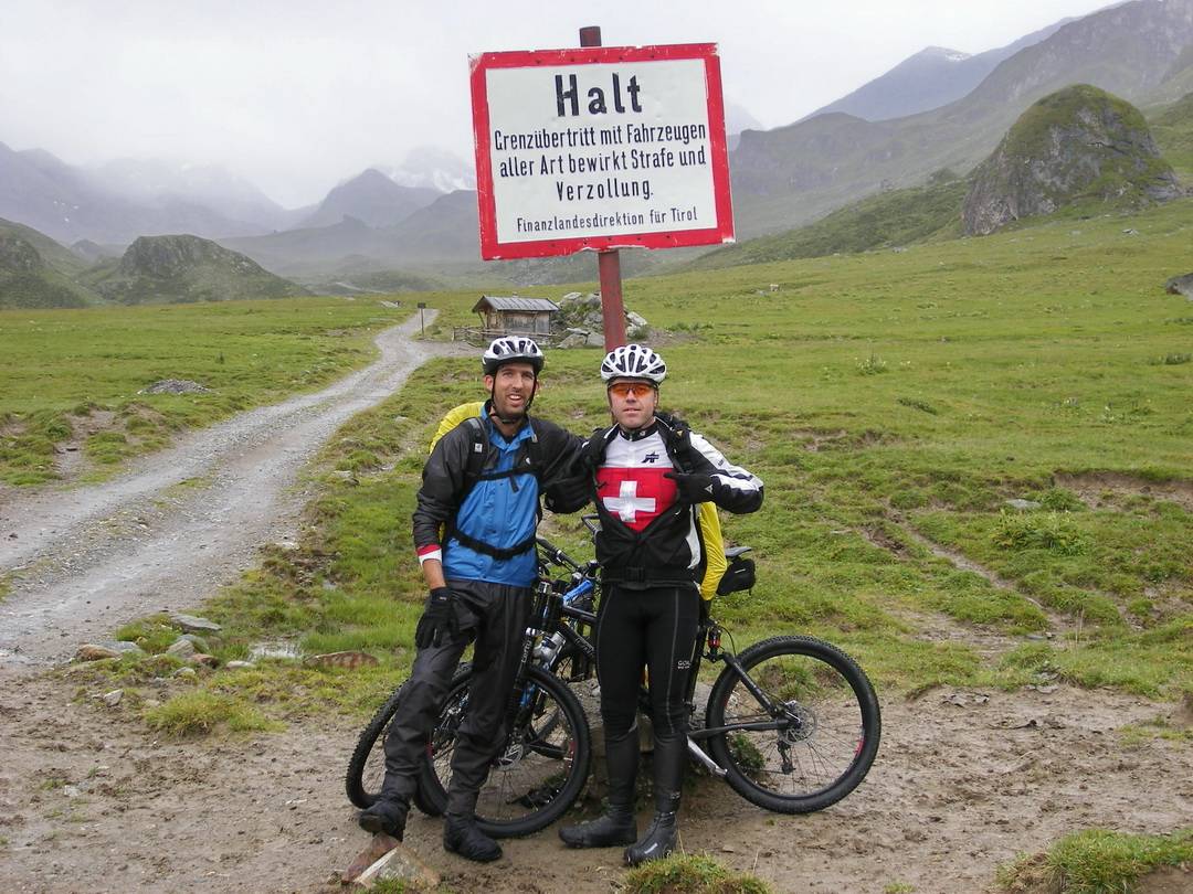 Auf dem Weg passieren wir die grüne Grenze zur Schweiz