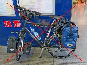 Umzug mit dem Fahrrad