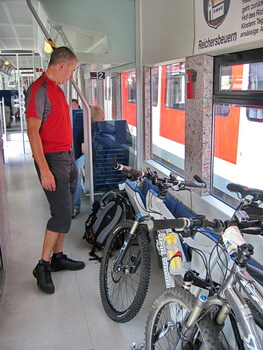 An- und Abreise mit der Bahn als Teil der Reise sehr entspannend