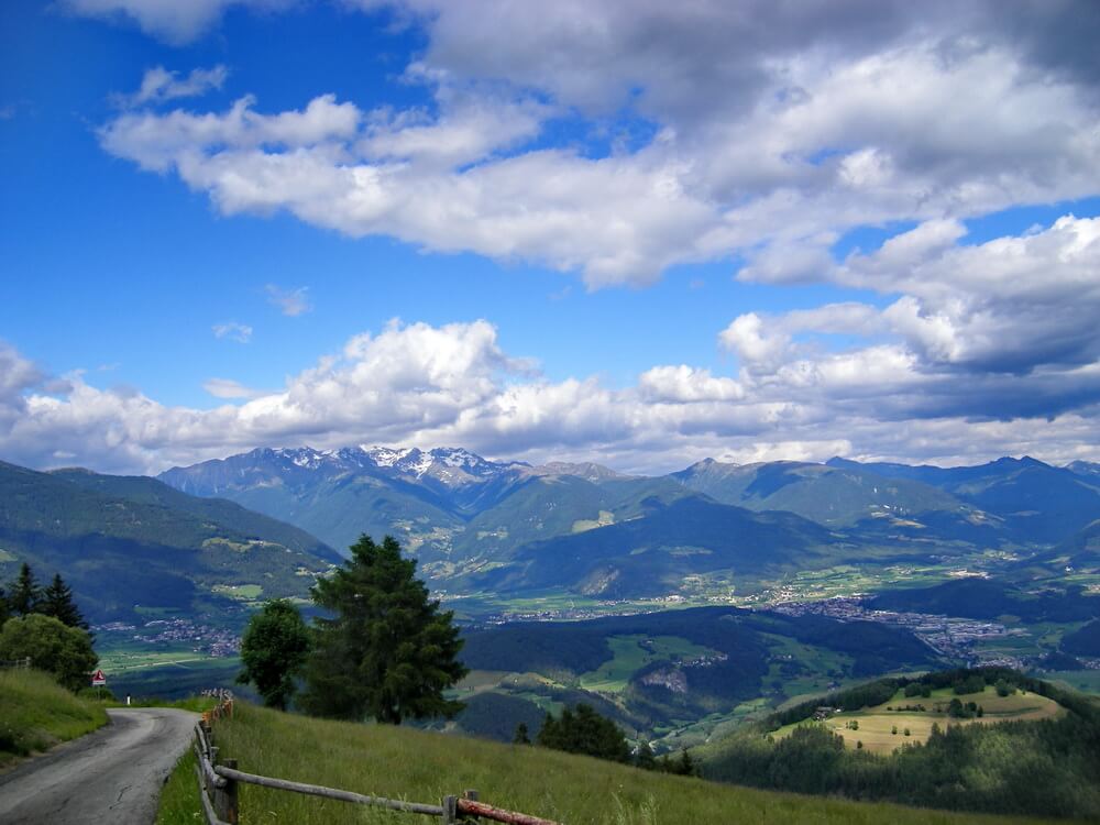 Blick zurück zum Alpenhauptkamm