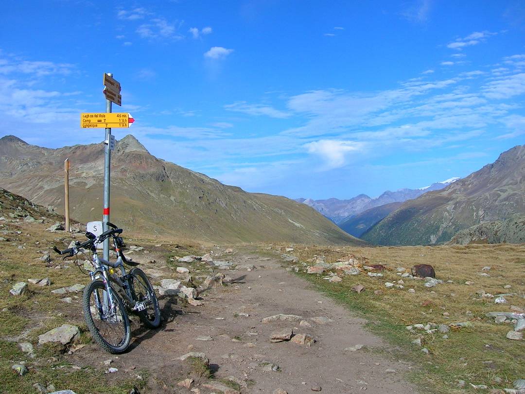 Pass da Val Viola: bei der ersten Erkundung war das Wetter besser, aber der folgende Abstieg schlechter