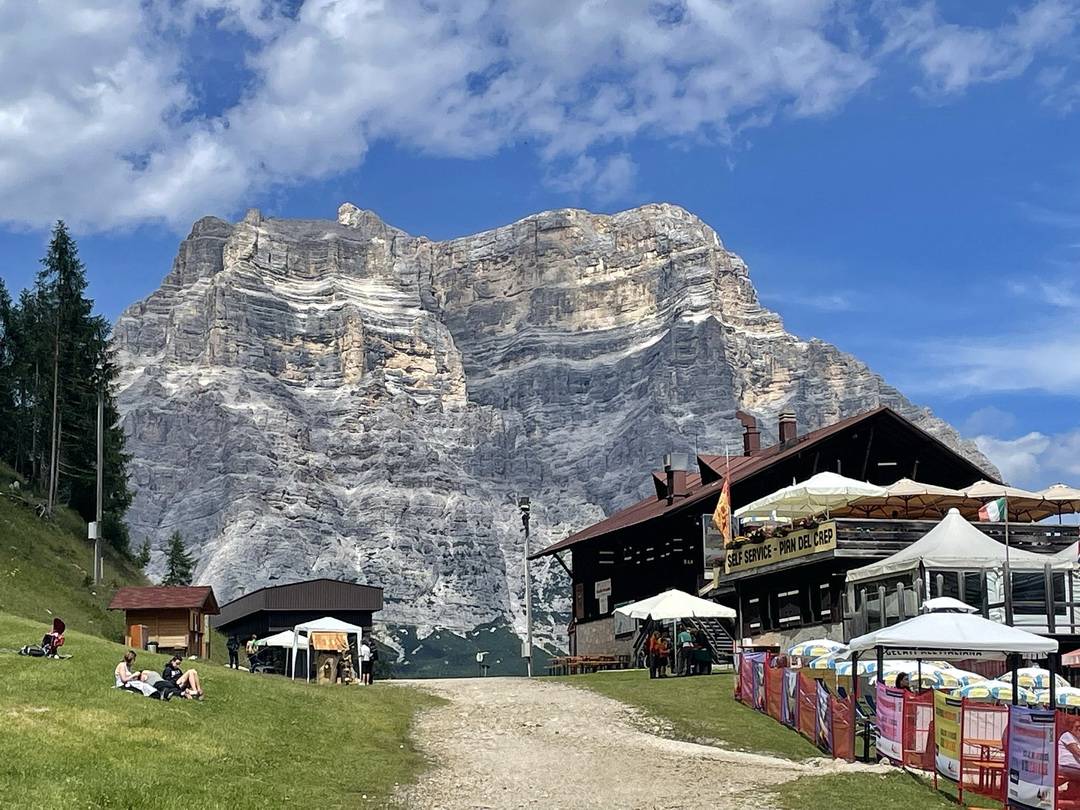 Pian del Crep mit Monte Pelmo