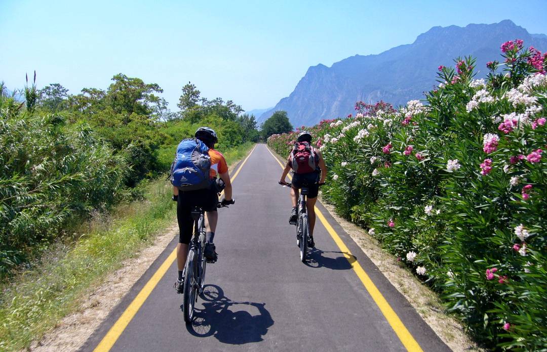 Radweg kurz vor Torbole