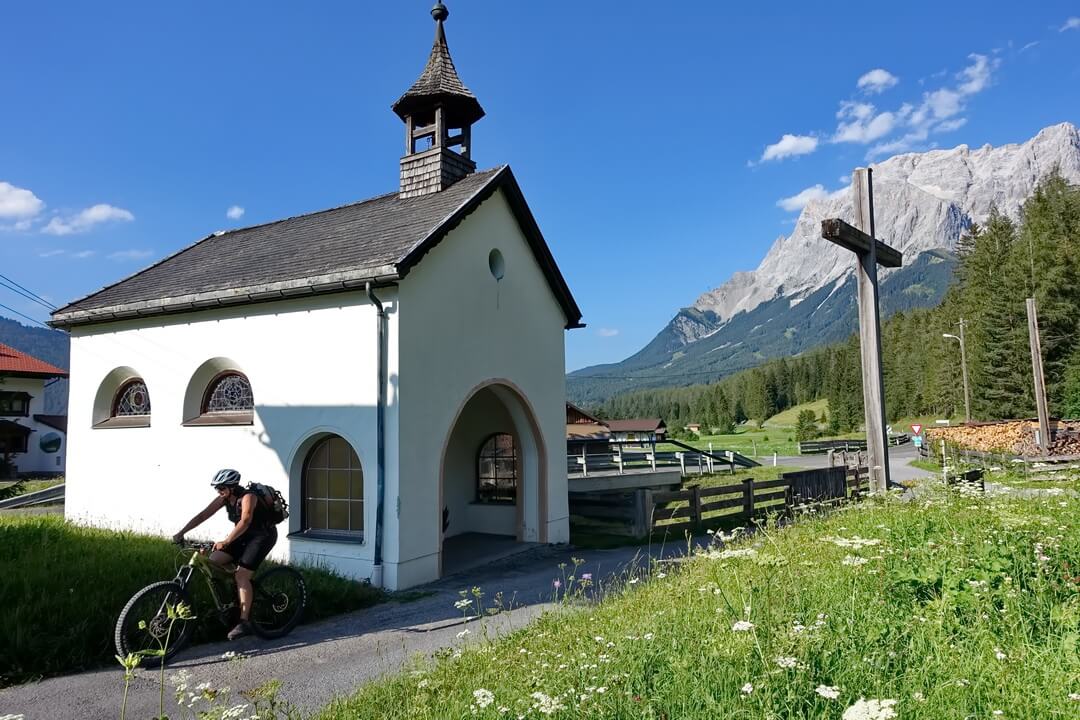 Blick zurück zur Zugspitze