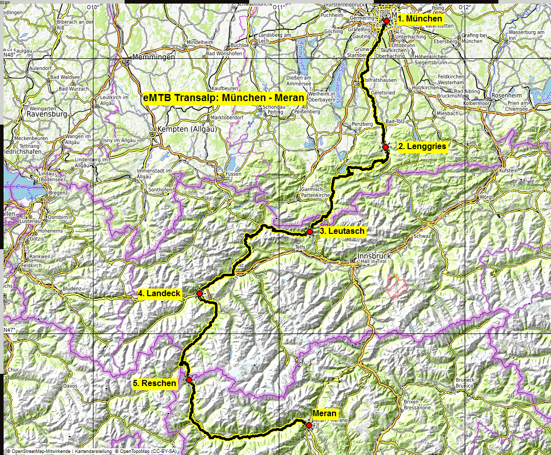 00 map eMTB Transalp Muenchen Meran 00 map eMTB Transalp Muenchen Meran
