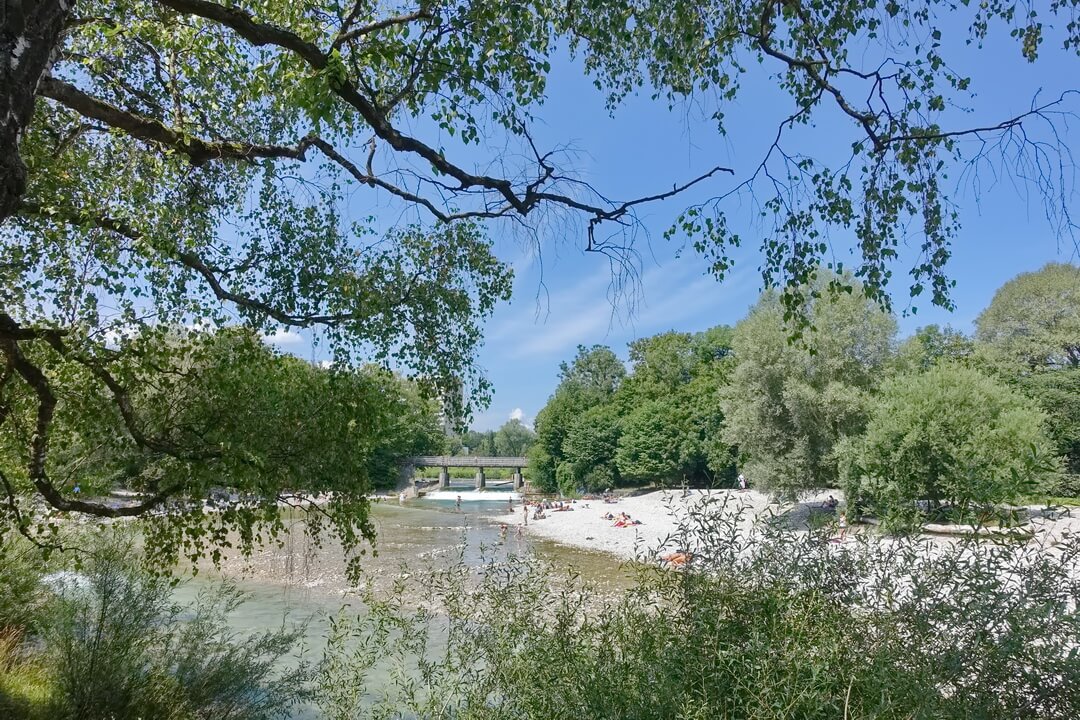 Badestelle an der Isar