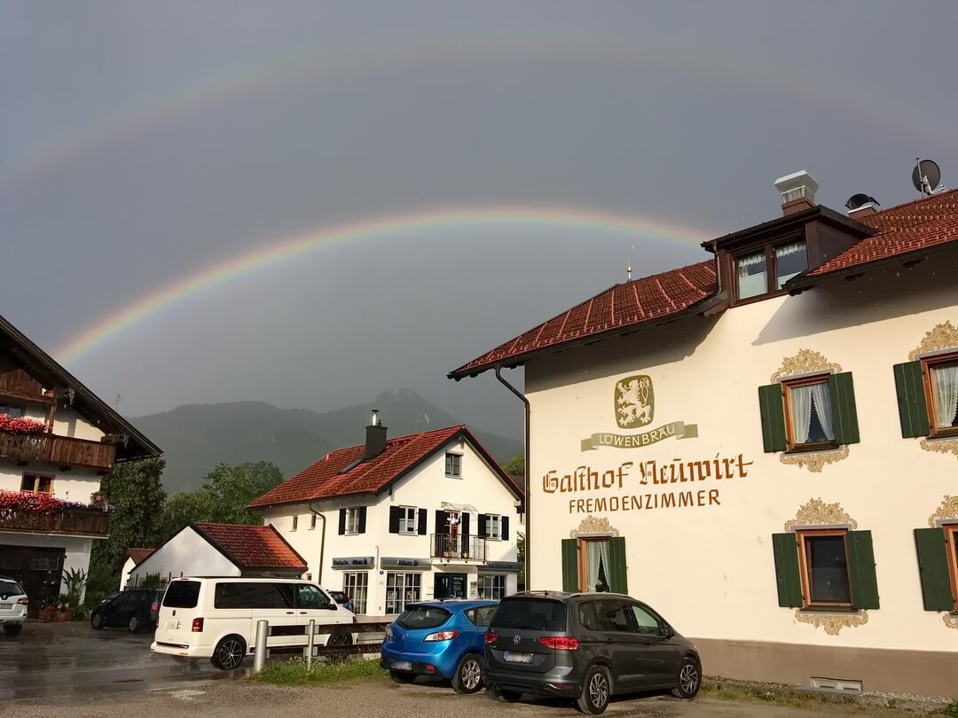 Regenbogen über Lenggries