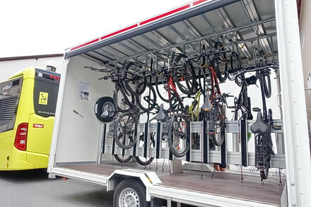 Bikeshuttle per Bus von Landeck zum Reschenpass