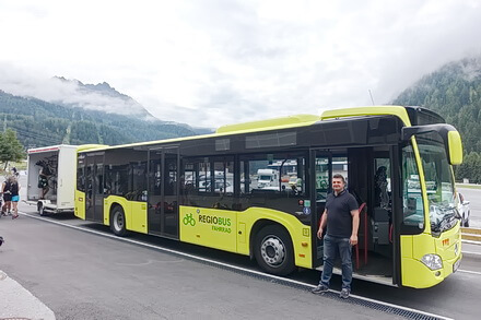 Bikeshuttle per Bus von Landeck zum Reschenpass