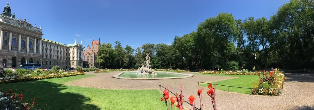 Start in München (alter Botanischer Garten)