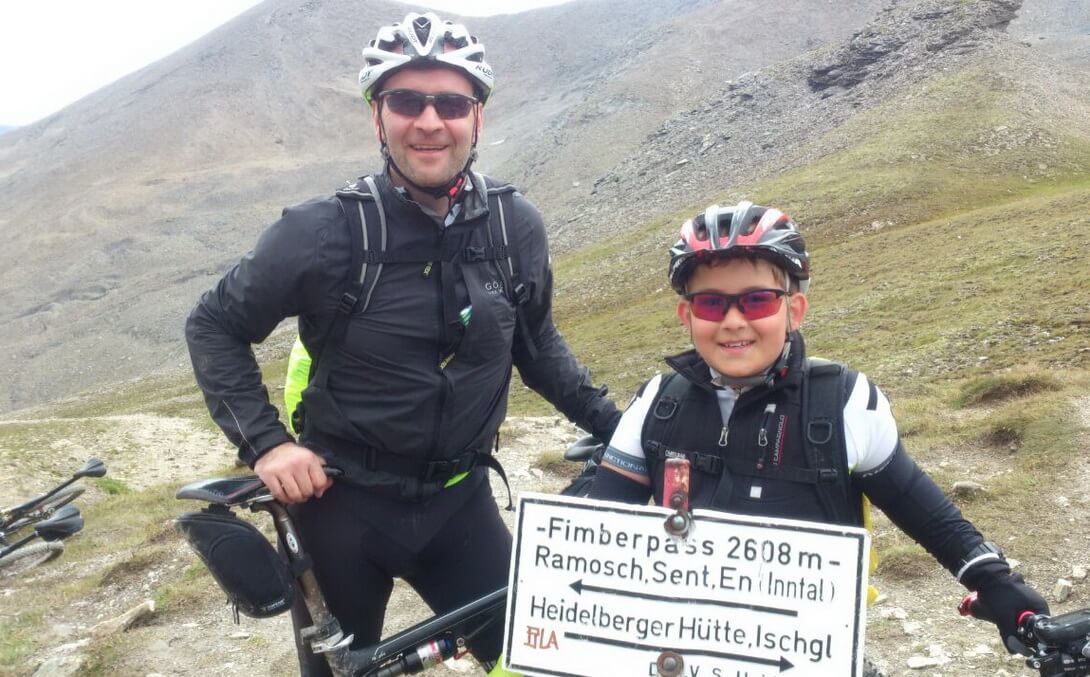 Vater und Sohn am Fimberpasx
