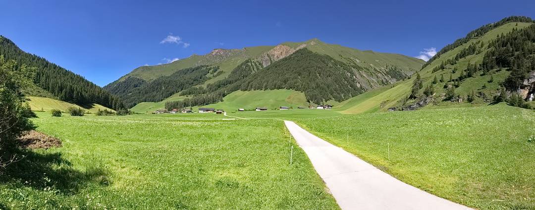 Leichte Fahrt von Kasern zum Schmirntal