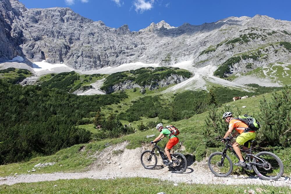 Karwendel - Abfahrt Richtung Kleiner Ahornboden