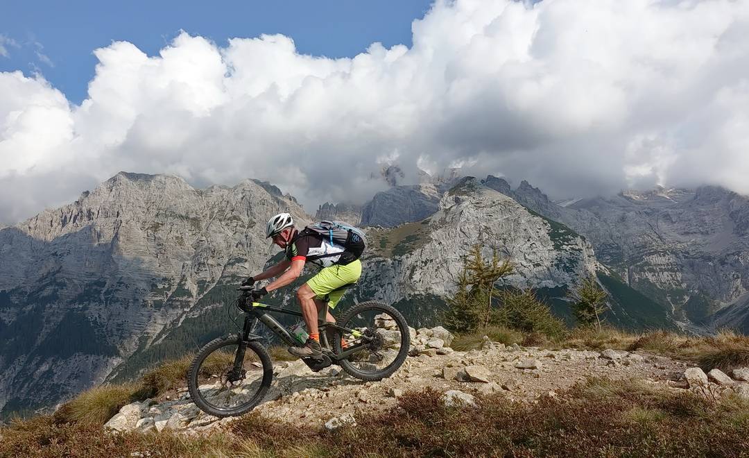 Beginn des Trails am Doss del Sabion